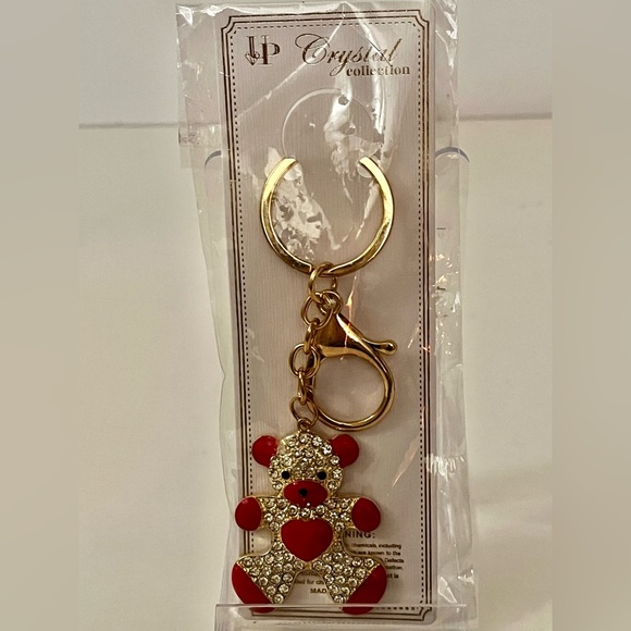 Be My Valentine Bear Keychain Purse Charm - Picture 4 of 4